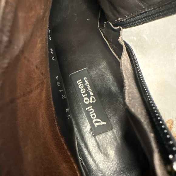 Women’s Paul Green heeled booties black suede size 5.5 - Picture 7 of 10